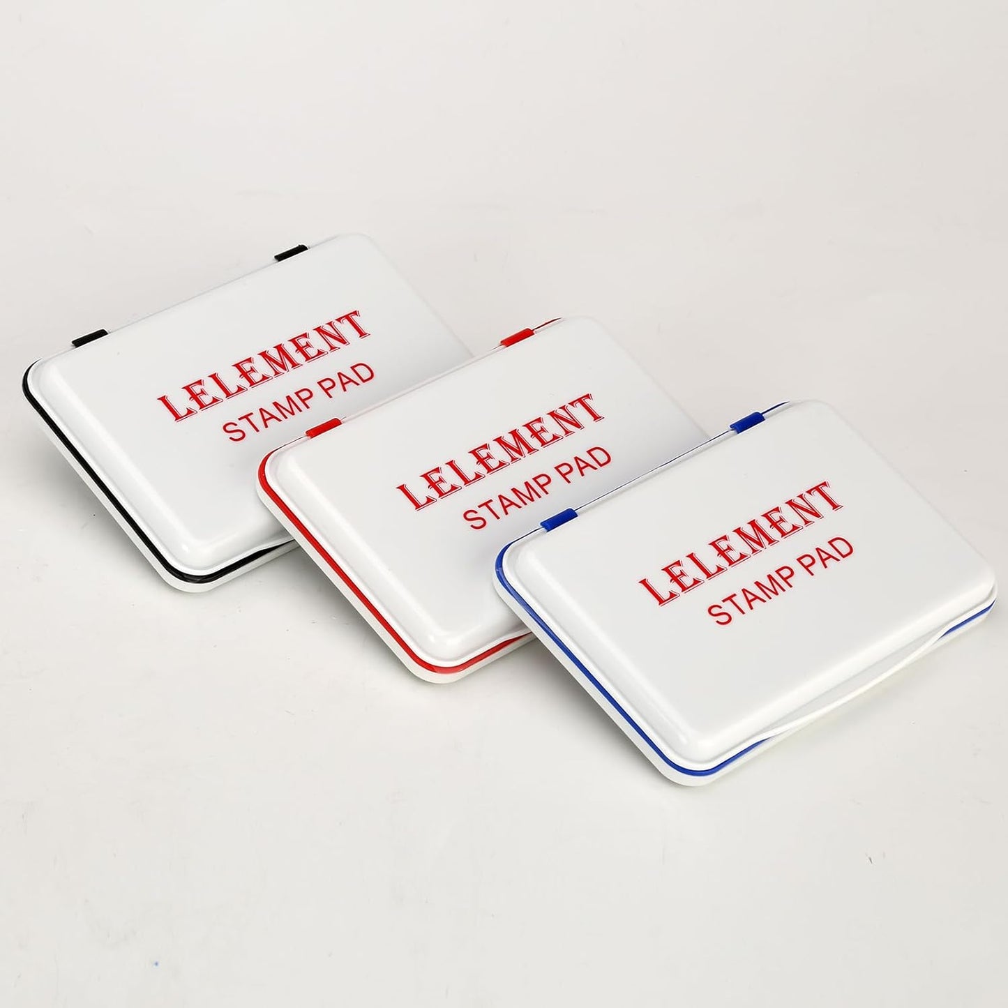 Ink Pads for Stamps | Red Ink Stamp Pad | Rubber Stamps Ink Pad - Premium Quality Felt Pad for Stamps | Stamp Pads | Large Size