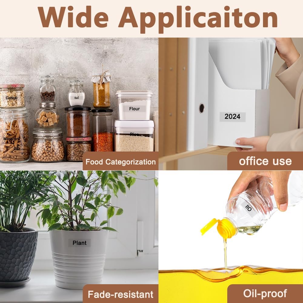 Hehua Tze Tz Tape 9mm 0.35 Laminated Clear Tape Compatible for Brother Label Maker Tape TZe-121 TZe121 TZ-121 TZ121 for Ptouch PT D210 D200 D220 D610 H110 1880, 3/8'' x 26.2ft Black on Clear, 3 Pack