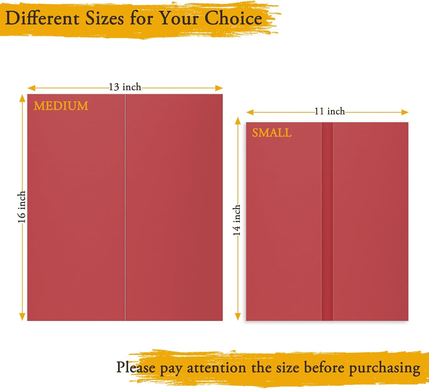 3PCS Small Trifold Poster Board, 21 x 14 Inches Red Corrugated Cardboards Tri Fold Poster Boards for School Projects, Science Fair, Business Presentations, Exhibitions, Event Display