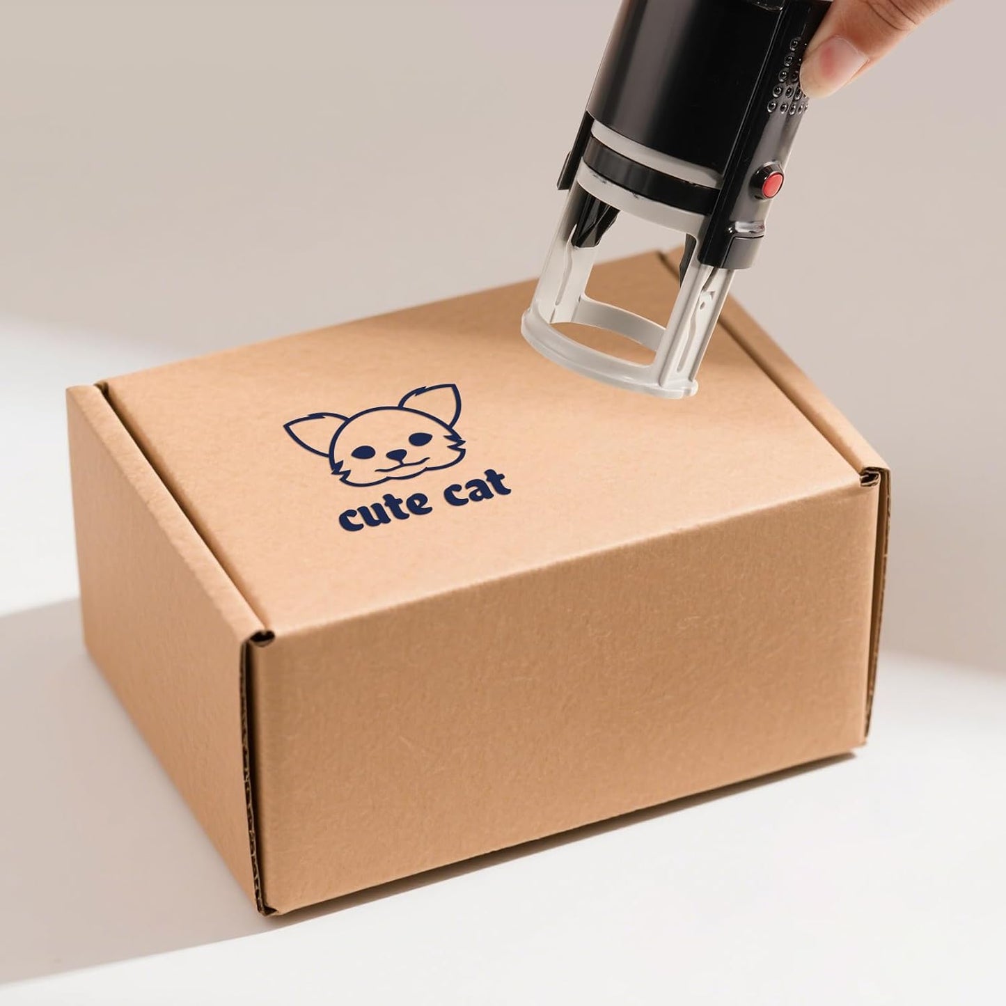 Custom Logo Stamp for Business - Self Inking Stamps with Personalized Logo | 5 Ink Colors (Logo)