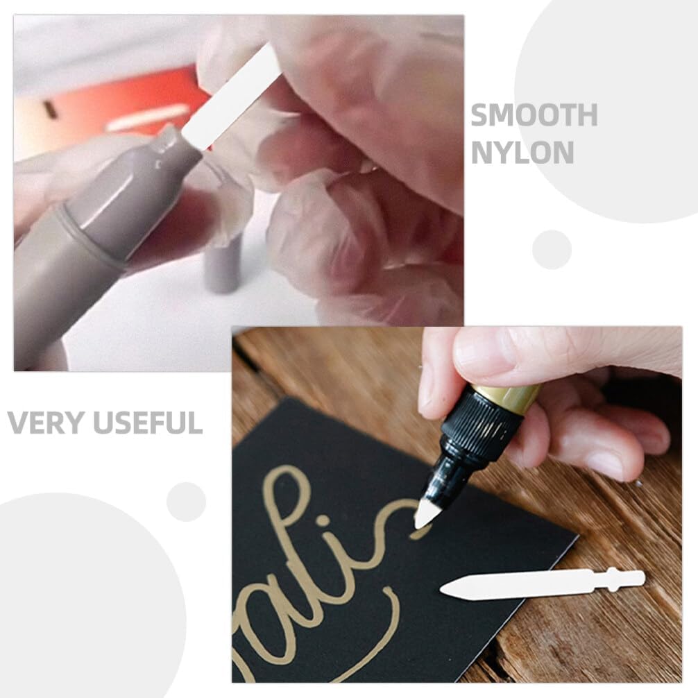 50pcs 0.7mm Acrylic Paint Marker Replacement Nibs - Nylon Pen Tips for Paint Pens, Easy to Install, Friendly, Ideal for Art Projects, Diy Crafts