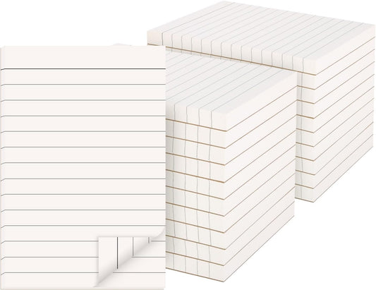 20 Pack Lined Memo Pads 4”x6” Note Pads - 100 Sheets Each Lined Paper Notepad- Small Memo Scratch Pad Writing Pads(Double Sided Printed)