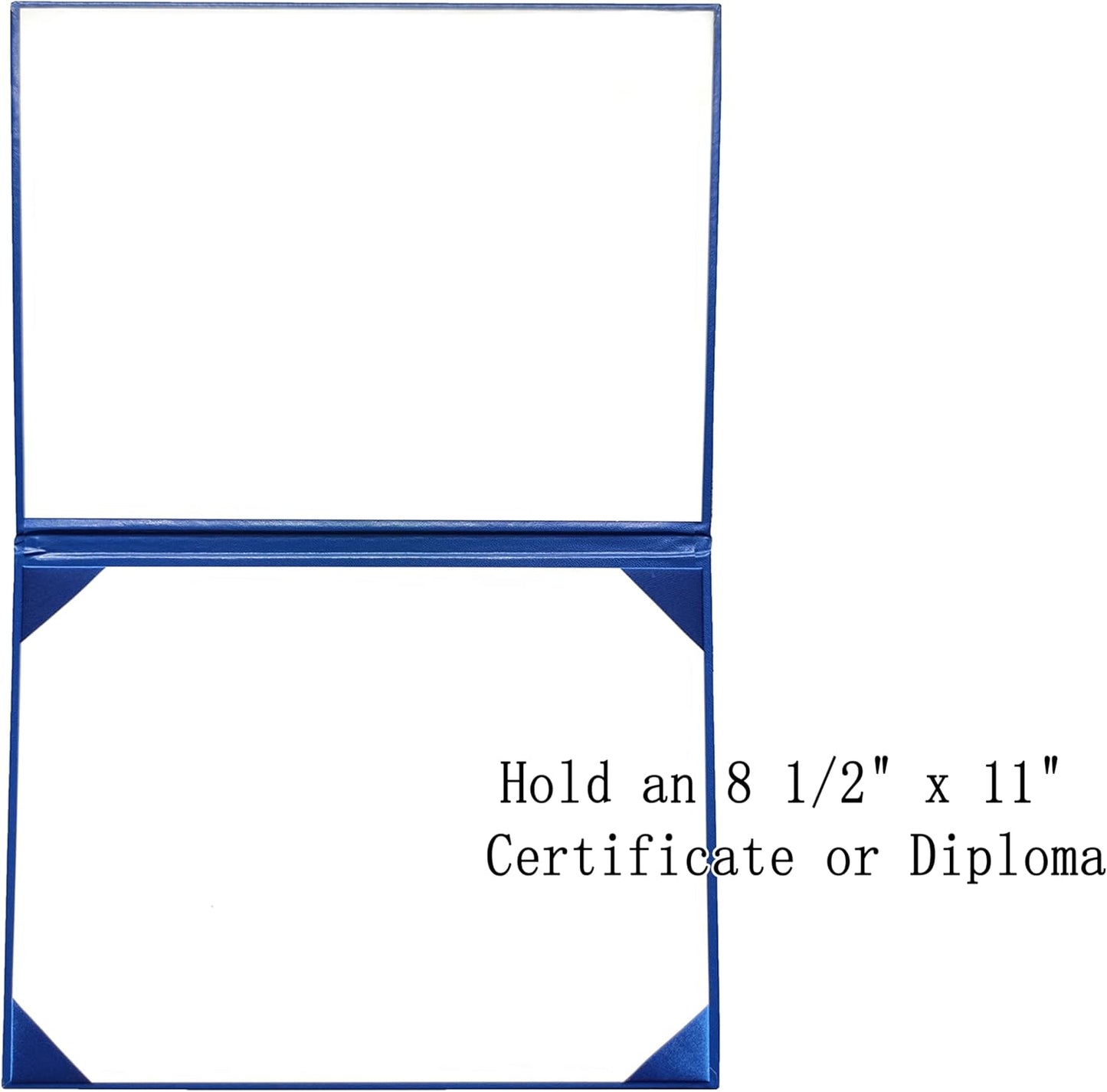 12 PCS Smooth Diploma Certificate Cover 8 1/2" x 11" Royal Blue