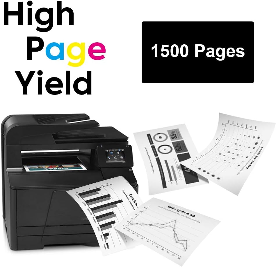 Compatible Toner Cartridge Replacement for HP CF283X 83X (High Yeild,2 Pack), for use with HP Laserjet pro M201dw M201n MFP M225dw M225dn Printers