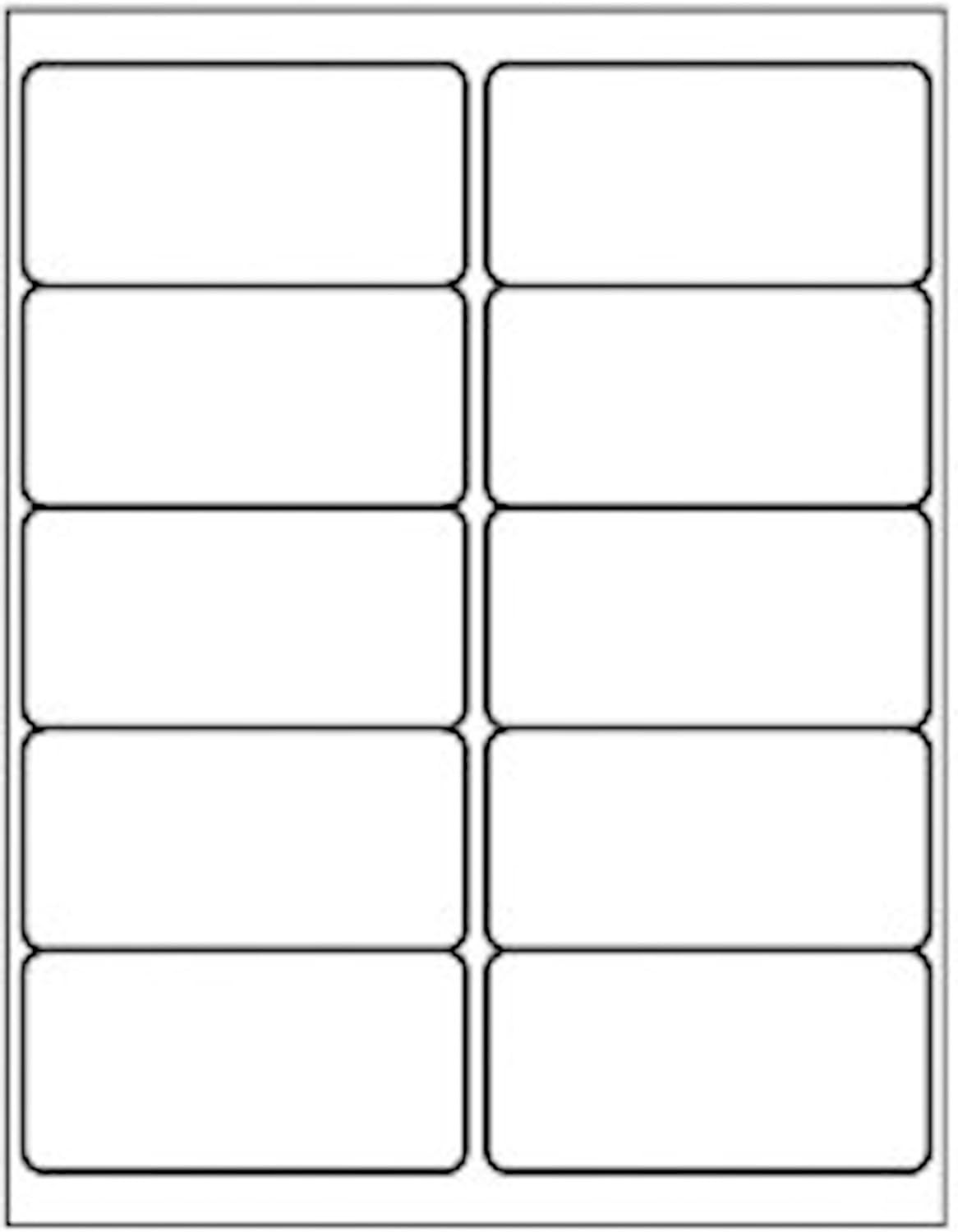 10 Up - 500 Sheets Shipping Address Labels - 2" x 4" - Total 5000 Labels