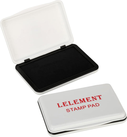 Ink Pads for Stamps | Black Ink Stamp Pad | Rubber Stamps Ink Pad - Premium Quality Felt Pad for Stamps | Stamp Pads | Small Size