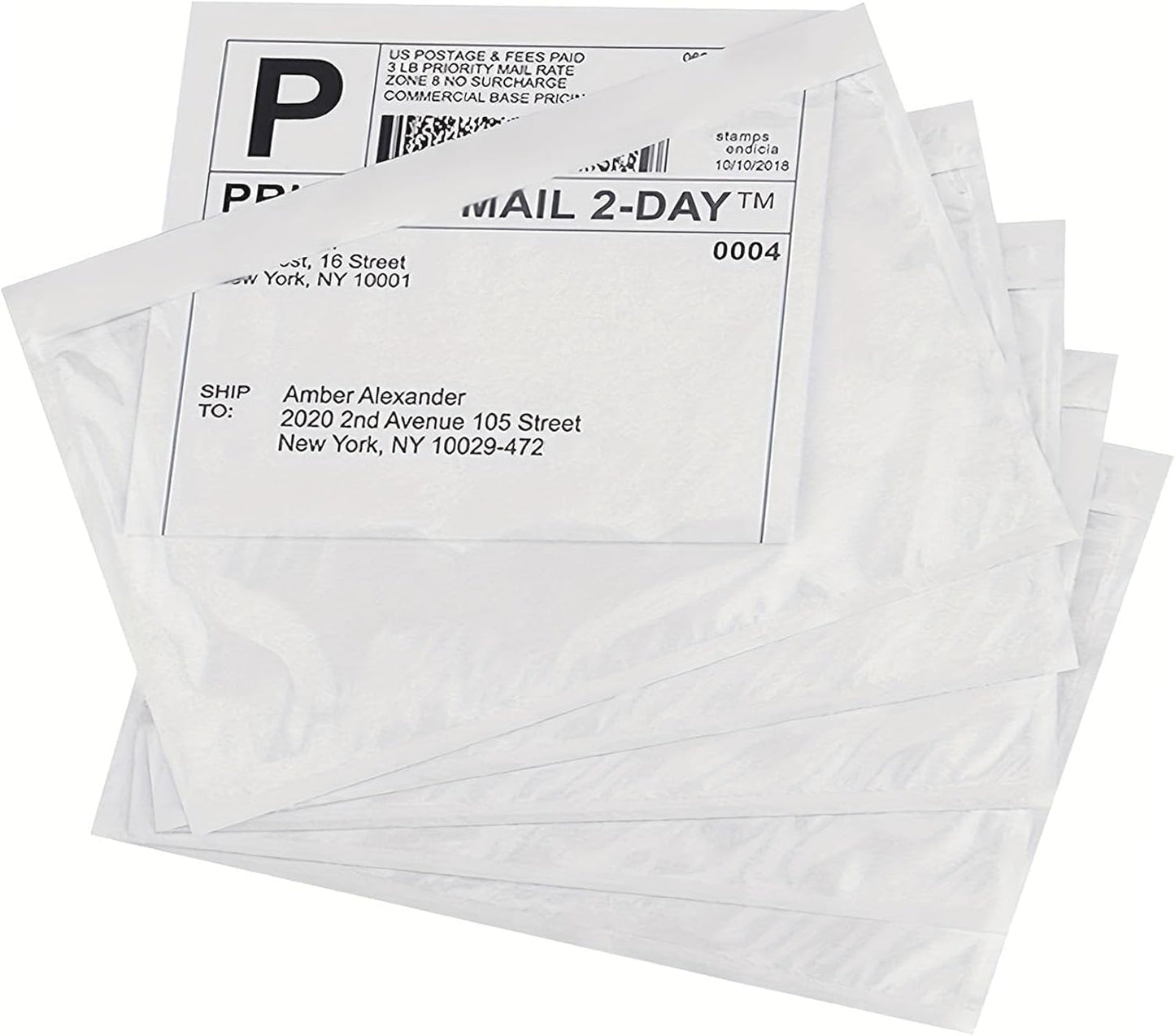 500 Pcs-7.5x5.5 Packing List Mailing Envelopes Shipping Envelopes Packing List Clear Adhesive Shipping label sleeves Shipping Supplies for Small Businesses