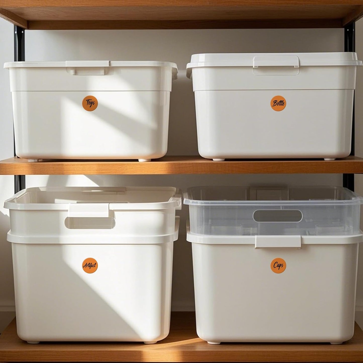 1000 PCS Round Stickers 1.5 Inch Vinyl Orange Colored Dot Sticker Roll Removable Color Coding Circle Labels for Inventory Garage Sale Price Tags