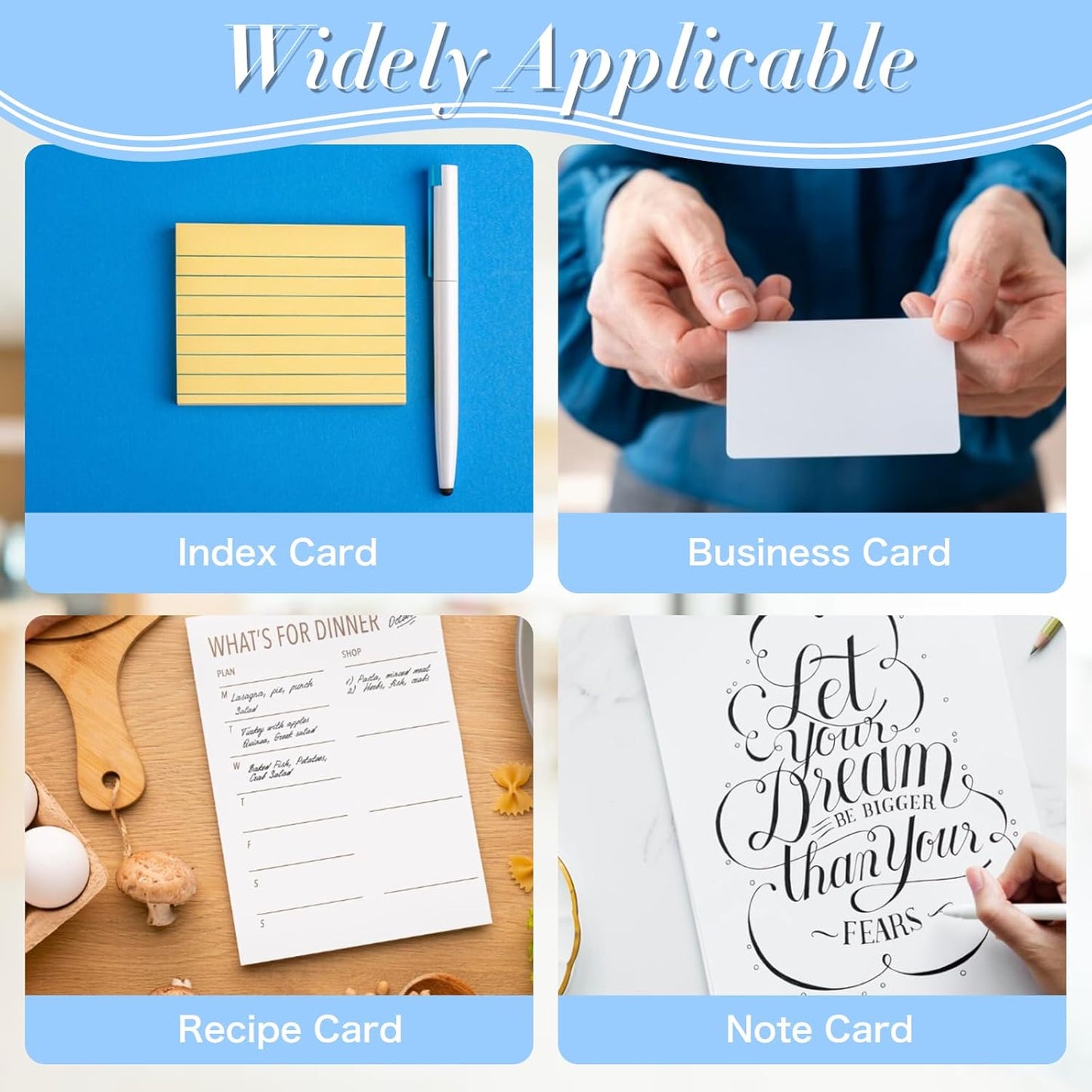 2 Pack Index Card Display Stand 3x5 Acrylic Card Holder for Desk File Note 4x2.4x5.4 Inch Clear Postcard Stand Index Card Rack Acrylic Business Card Stand for Office Business Classroom (No Card)