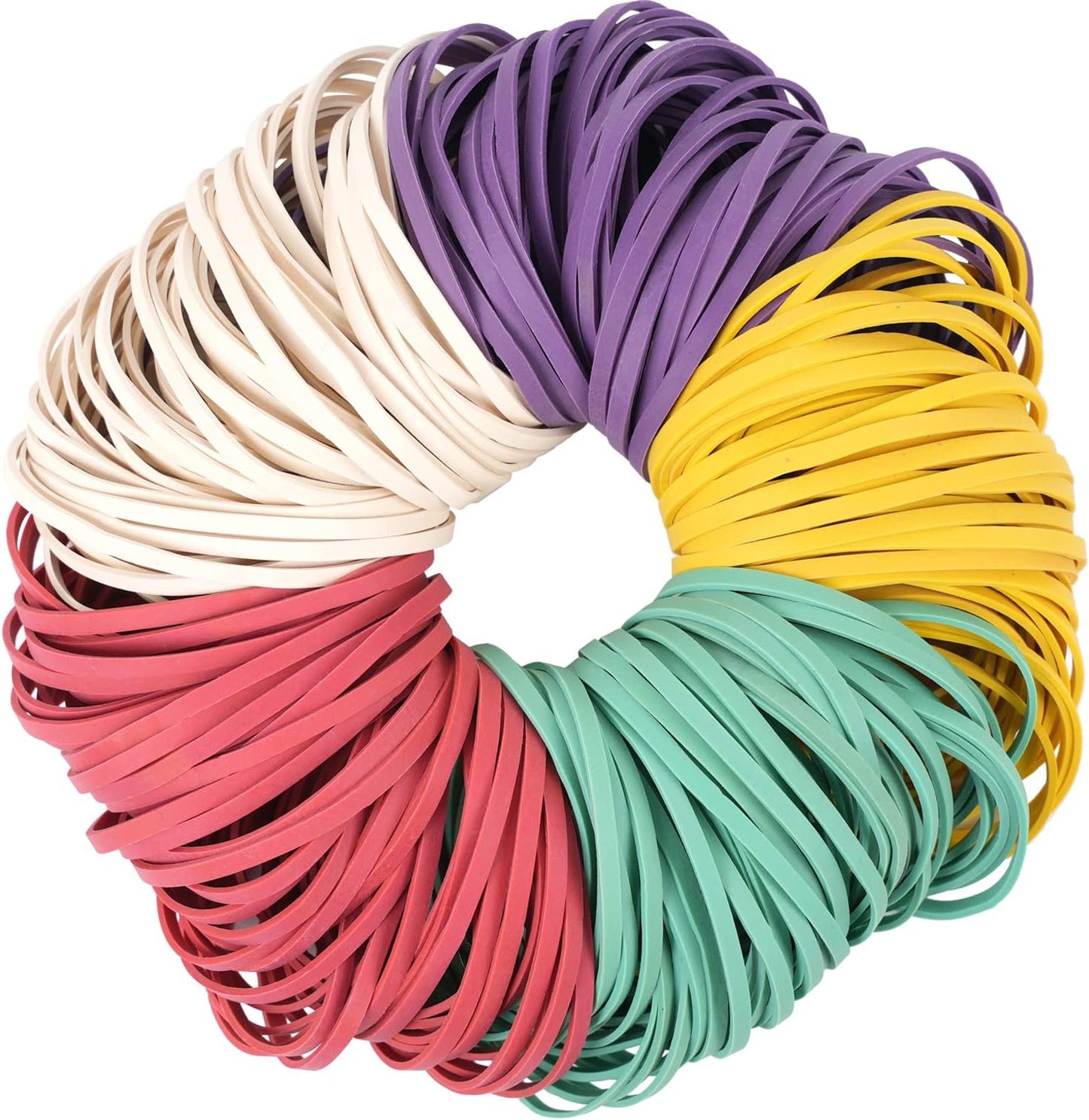 AMUU Rubber Bands #33 colors rubber band About 200pcs size 33 rubber Bands for Office School Home Strong Elastic Band 5 colors Loop Office Supplies