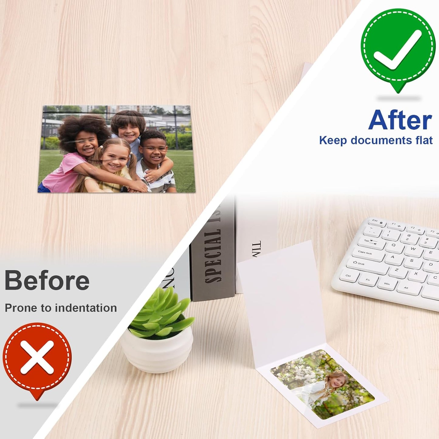 25 Pack 3 x 4 Inch Laminator Carrier Sleeve Business Card Size Thermal Laminating Carriers Sheets Protection Thermal for All Brand Laminating Pouches Work Permits Pass Cards Student ID Cards