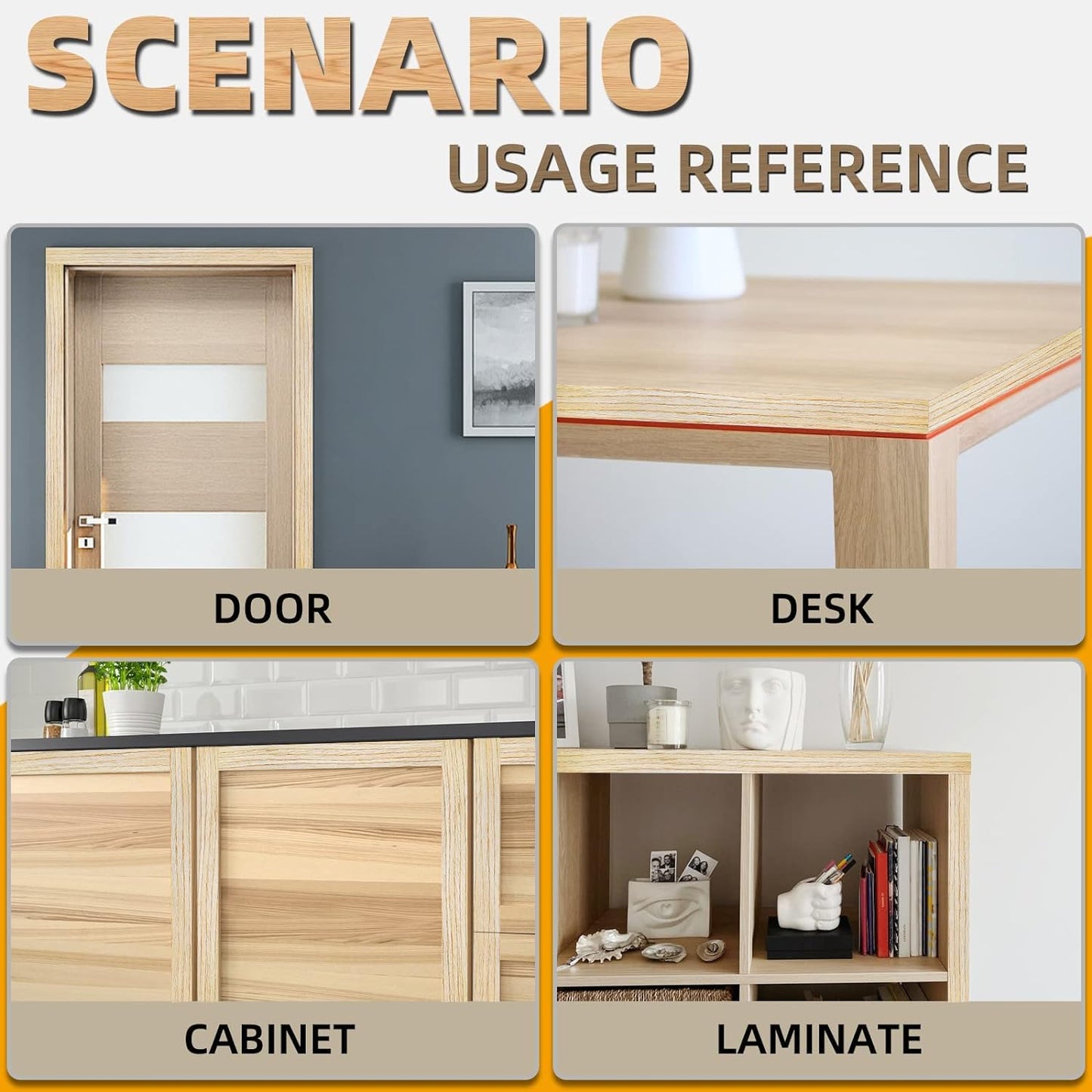 GSCIT Club Oak Edge Banding, 2 inch x 50ft roll of Veneer Edge Banding Preglued Flexible, Wood Tape Banding for Repair Furniture