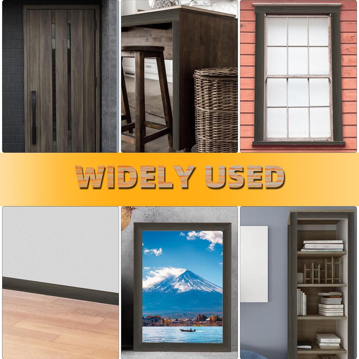 GSCIT Club Red Walnut Wood Tape, 2.3 inch X 15ft Self Adhesive Wood Grain Tape Red Walnut Repair Patch for Tables, Chairs, Baseboards, Doors, Windows, Floors, Handicraft DIY.