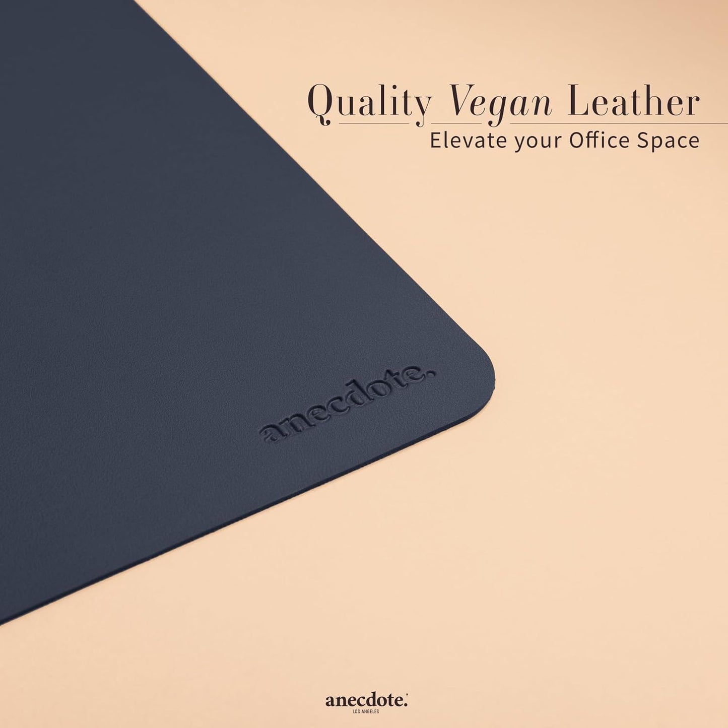 ANECDOTE Vegan Leather Desk Pad - 31.5"x17" Desk Mat for Your Office. This Quality Large Mouse Pad has Chic Elegance, Professional Look & Satisfying Touch - The Perfect Leather Mouse Pad for You!