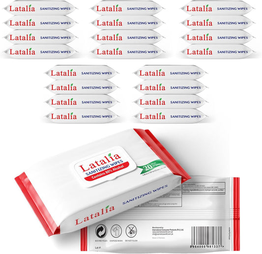 Hand Wipes | 80% Alcohol Hand Sanitizer Wipes for Hands & Face Moisturizing, Gentle, Convenient and Fragrance Free (400 Counts)