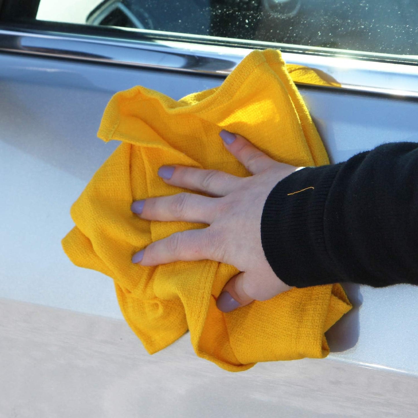 Arkwright Surgical Huck Towels - (Bulk Case of 120) Lint Free & Highly Absorbent Pre-Treated Cotton Cleaning Cloths, Perfect for Medical, Auto Detailing, Window, and Shop, 16 x 26 in, Yellow