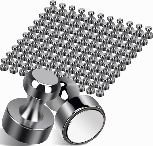 110Pcs Fridge Magnets Push Pin Magnets, Small Refrigerator Magnet s Rare Earth Magnet s for Magnetic Decorative, Strong Magnet s for Whiteboard, Classroom, Dry Erase and Locker