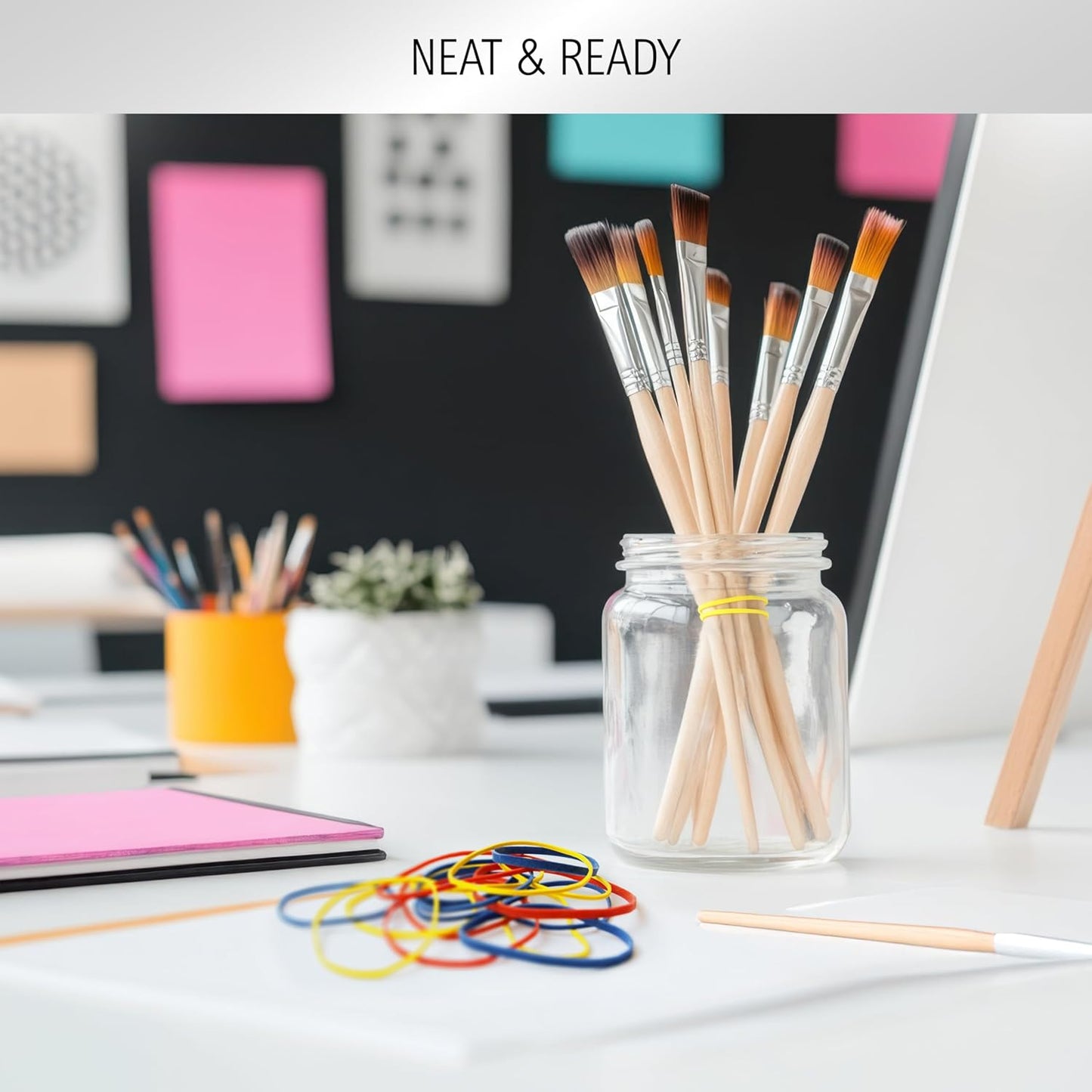 Colored Rubber Bands - 1lb Total (2 Pack of 0.5 lb) Large Rubber Bands Assorted Size and Color for Office Supplies, Arts & Crafts or DIY Projects - Multipurpose Color Elastic Bands Assortment