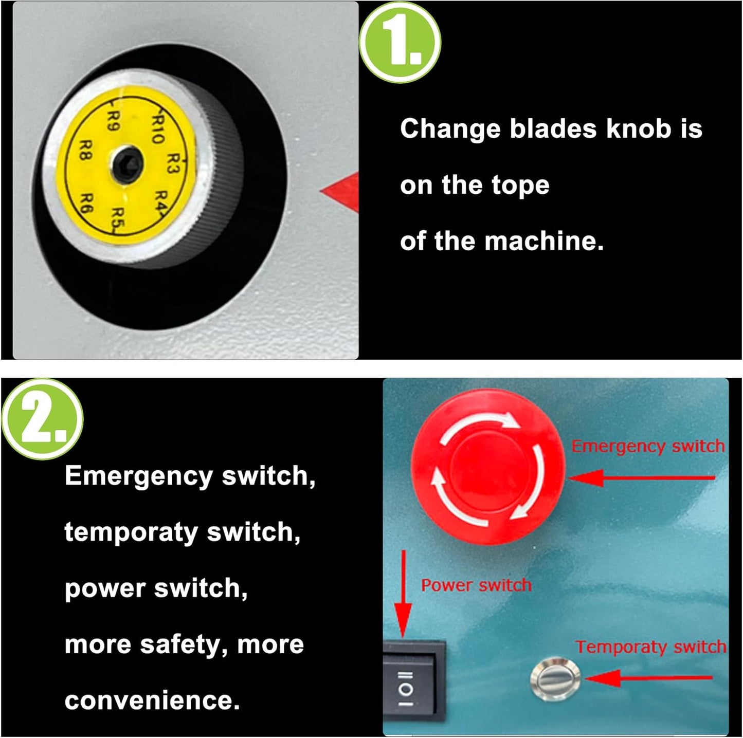 Electric Corner Rounder Desktop Paper Corner Rounding Cutter with Paper Drawer Foot Pedal Switch Semi-Automatic Book Fillet Cutter Machine Cutting Angle R3-R10 7PCS Cutting Dies 110V