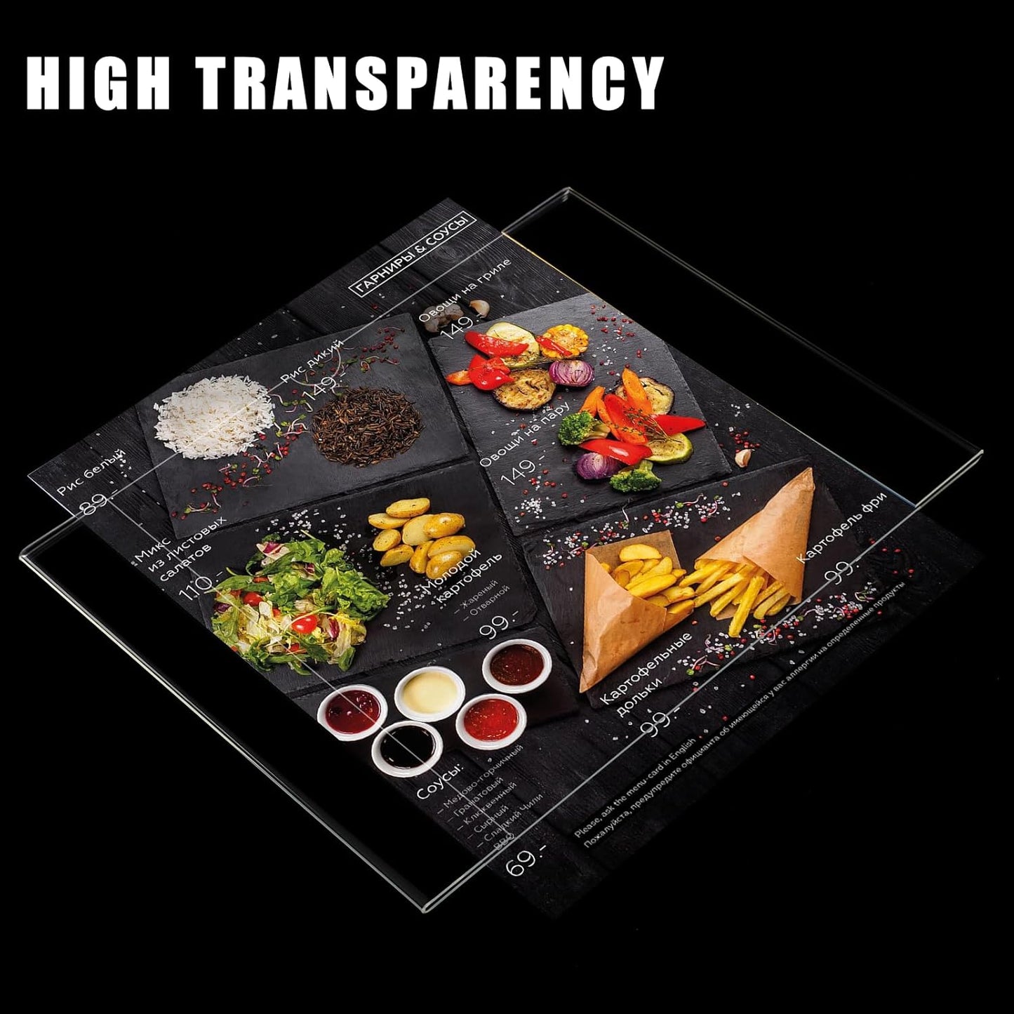 6pack Acrylic Wall Sign Holder with Tape,8.5 X 11 Wall Mount Clear Plastic Sign Holder, Memo Document Menu Holder for Restaurant, Office, School, Store and Home Use,No Drilling