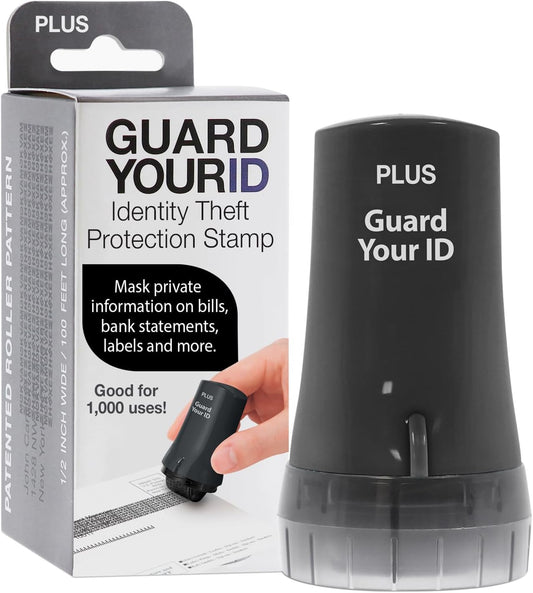 Guard Your ID Advanced Security Roller 2.0 for Identity Theft Prevention Stamping Black