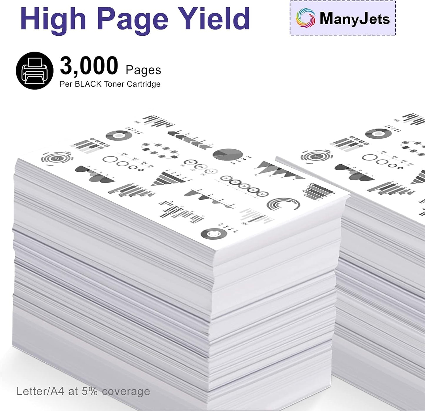 106R02777 Compatible Black Toner Cartridge Replacement for Xerox WorkCentre 3215 3215NI 3225 3225DNI Phaser 3260 3260DI 3260DNI 3052 Printer Toner Cartridge (Black,4-Pack)