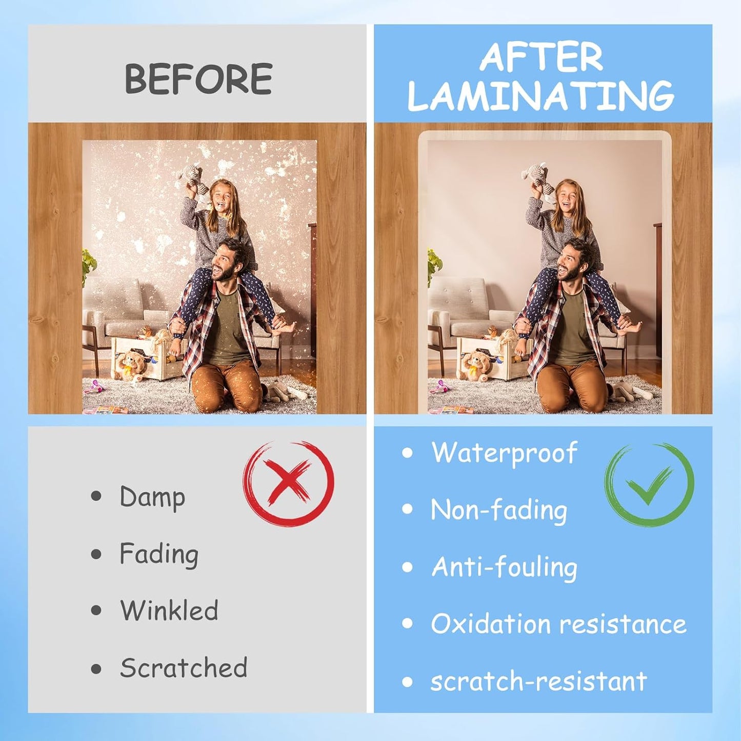 Clear Thermal Laminating Pouches 3mil Letter Size Plastic Laminator Sheets 9 x 11.5 Inch (1500 Pack)