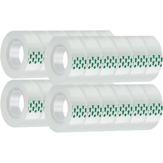 24 Rolls Transparent Tape Refills Rolls Each Rol 1 inch Corel 3/4 x 900 Inches,for School,Office, Home.