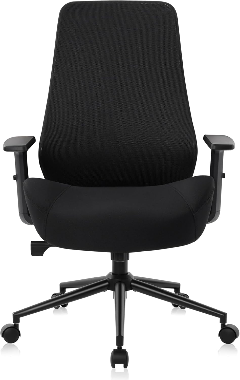 HYLONE Office Chair, 5" Thickened Seat Ergonomic Desk Chair with Adjustable Armrests, Home Office Computer Chairs for Long Hours Mesh Executive Chair(Black)