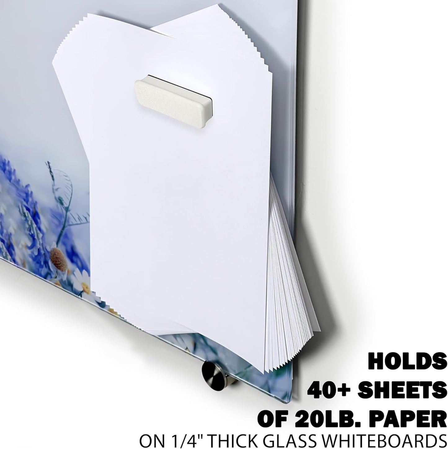 Glassboard Studio Mega Magnets - Neodymium - Heavy Duty, Colorful, Ergonomic, Ideal for Crafting, Quilting, and as Magnetic Knife Holders (12, Steel Gray Bar)