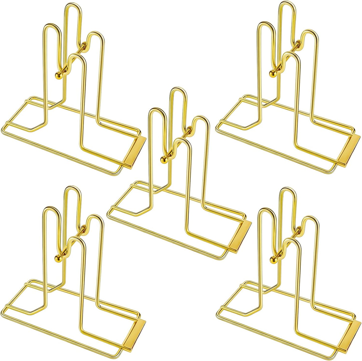 5 Pieces Raffle Ticket Dispenser Brass Ticket Roll Dispenser Raffle Drum for Single Double Roll, Sweepstakes, Charity Auctions, Trade Shows