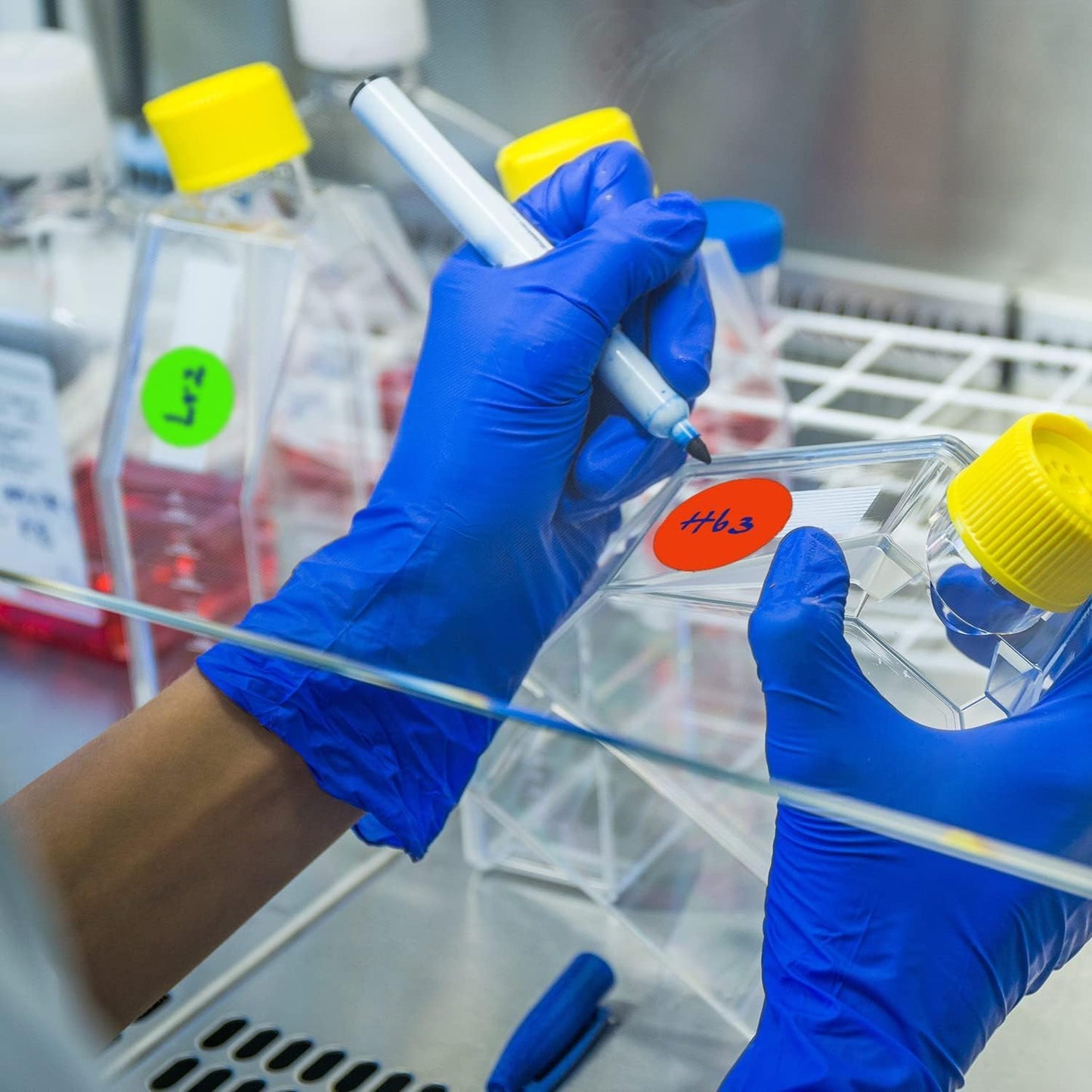 ChromaLabel 2 Inch Round Label Permanent Color Code Dot Stickers, 500 Labels per Roll, Lavender