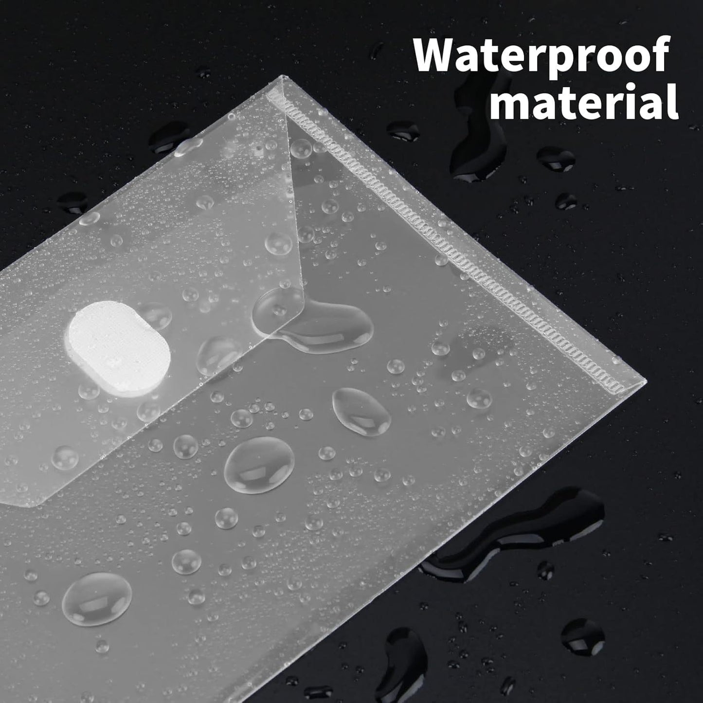 24 Pack Clear Die & Stamp Storage Bag Transparent Plastic Folders for Cutting Dies Stencil Embossing Crafts for DIY Scrapbooking Paper Card Craft Organizer Holder