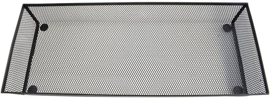 HAHIYO Stackable Mesh Tray Cup 15 x 6 x 2 inches Sturdy Container for Desk Drawer Organizer Collection for Home Office School kitchen Soft Foam Feet No Sharp Edges 1 Pack Black