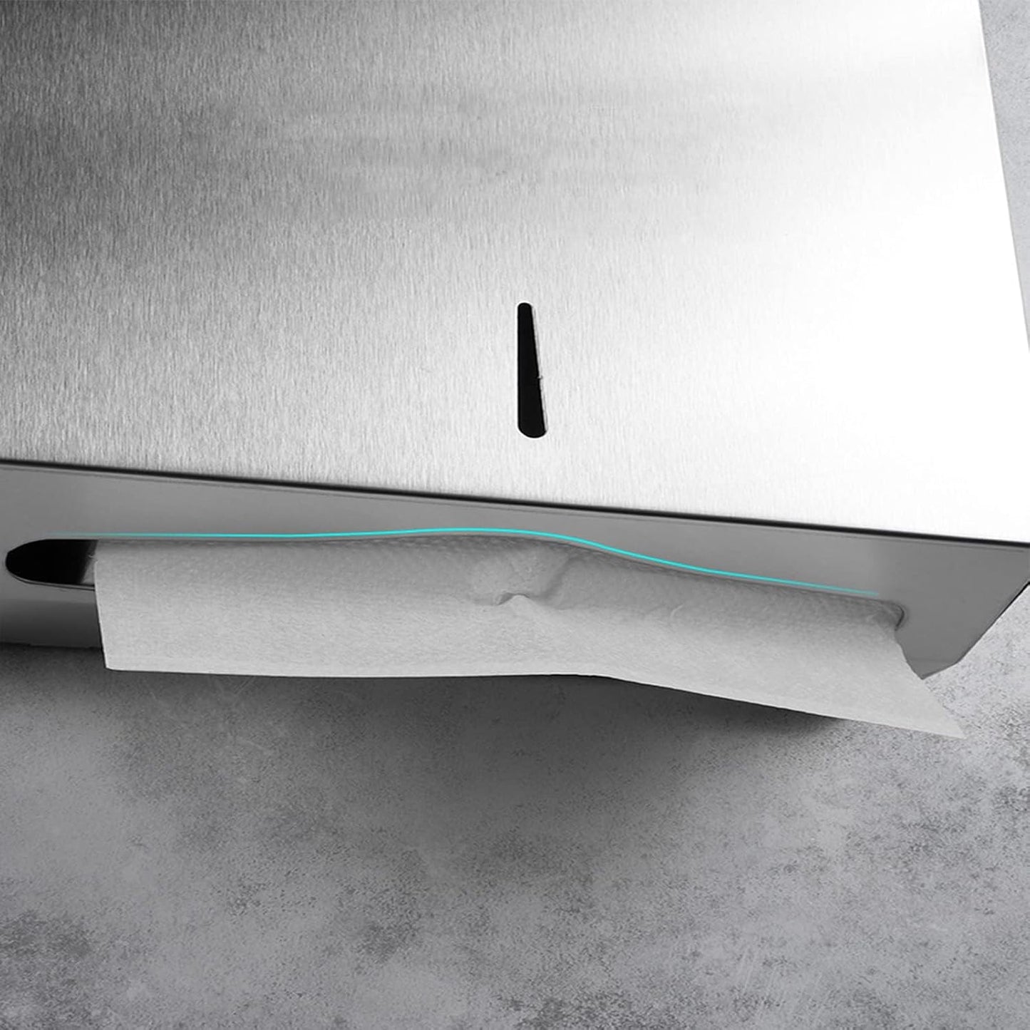 Comercial Paper Towel Dispenser Wall Mount, Stainless Steel Hand Towel Dispenser with Lock, Trifold/C Fold Paper Towel Holder for Bathroom Kitchen Office Public Places, Large Capacity Tissue Holder