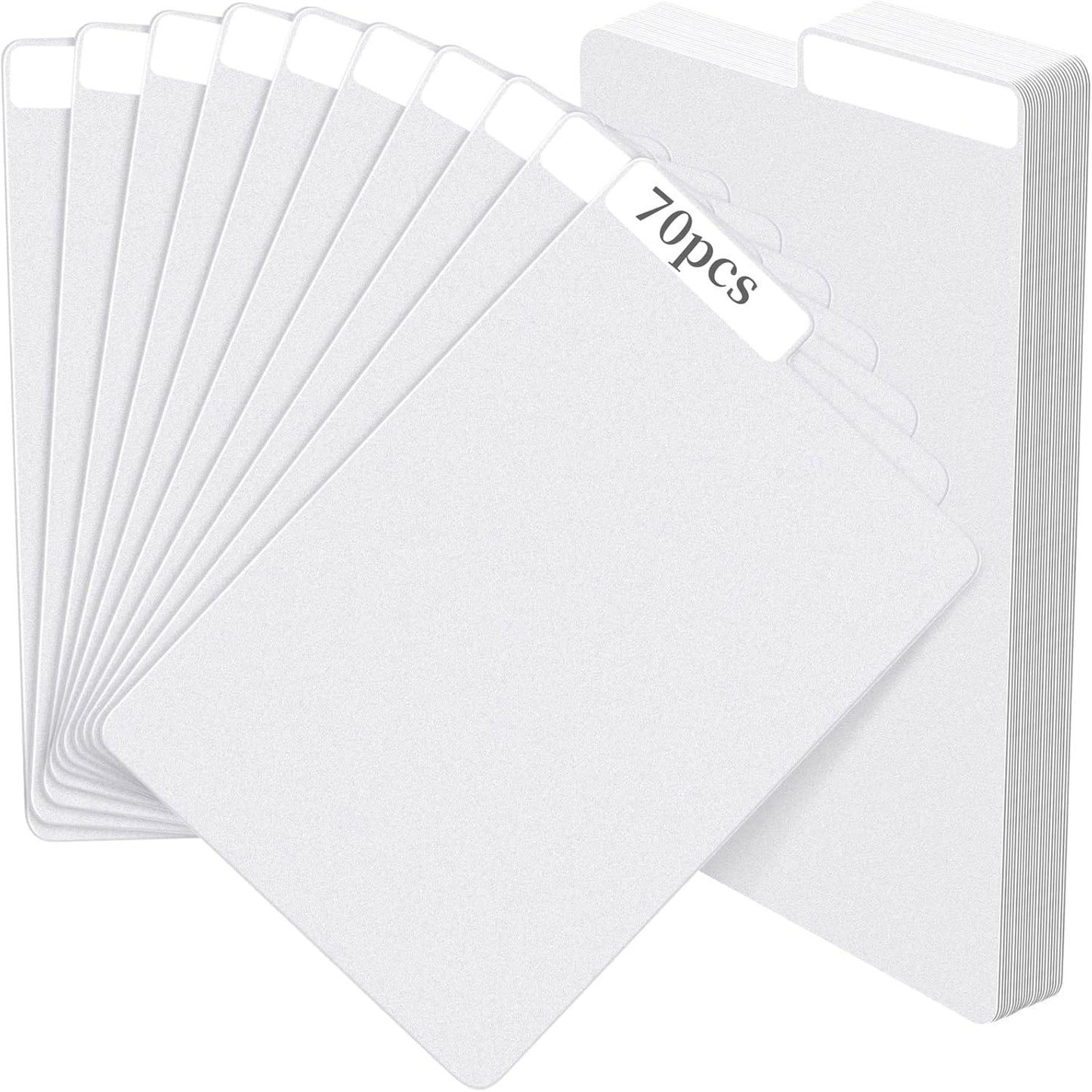 70 Pieces Comic Book Dividers with Tabs,Patient Divider Cards,Card Dividers Comic Book Boards for Storage Boxes 11.22 X 7.24 Inche