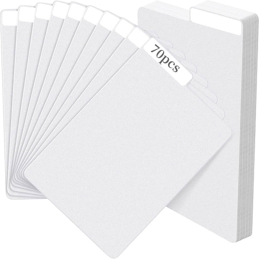 70 Pieces Comic Book Dividers with Tabs,Patient Divider Cards,Card Dividers Comic Book Boards for Storage Boxes 11.22 X 7.24 Inche