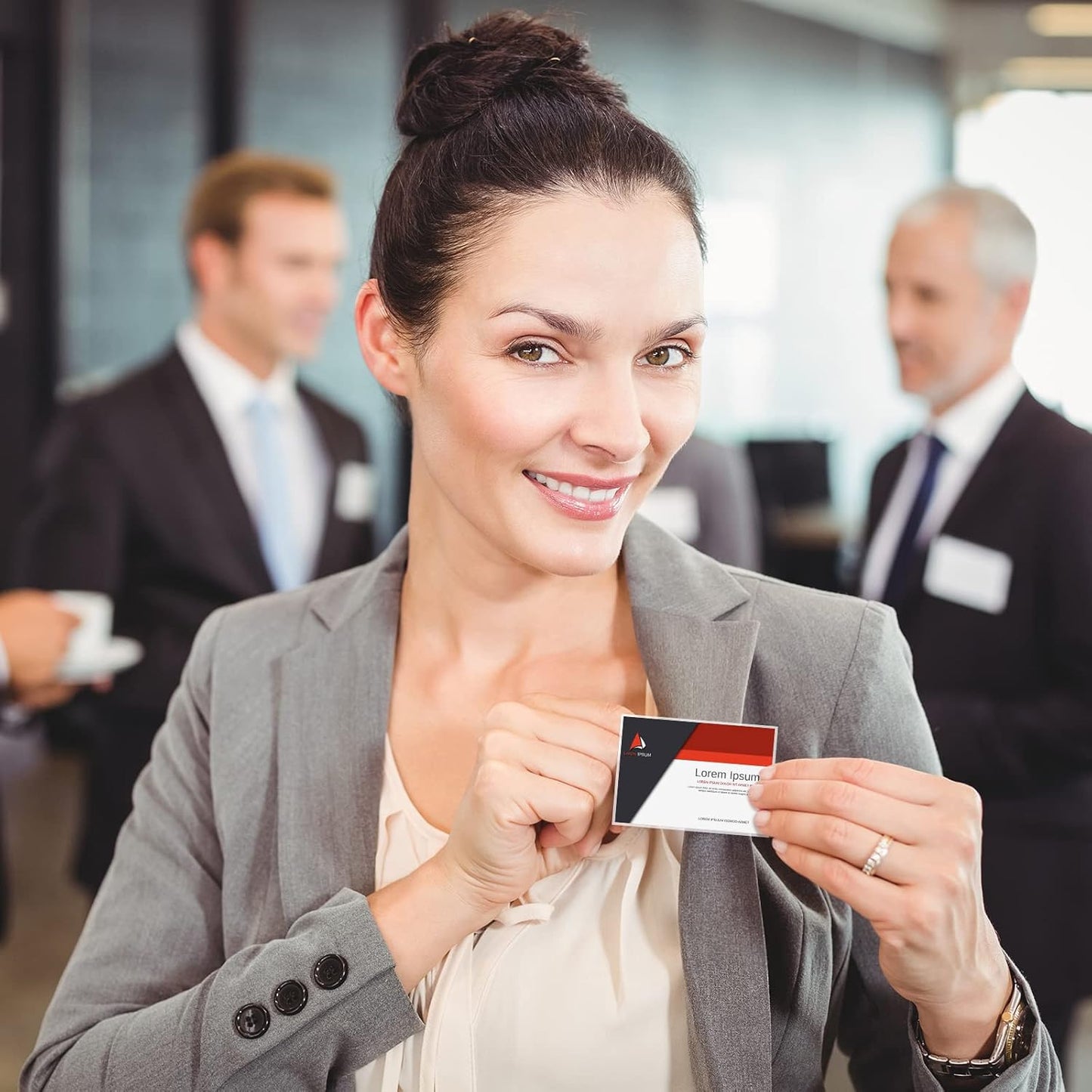 Eaasty 200 Pcs Name Tags with Pins ID Clear Plastic Badge Holder Pin Style Name Badge Holders with Inserts ID Card Plastic Badge Sleeve, 2.44 x 3.58 Inch(Silver Clip)