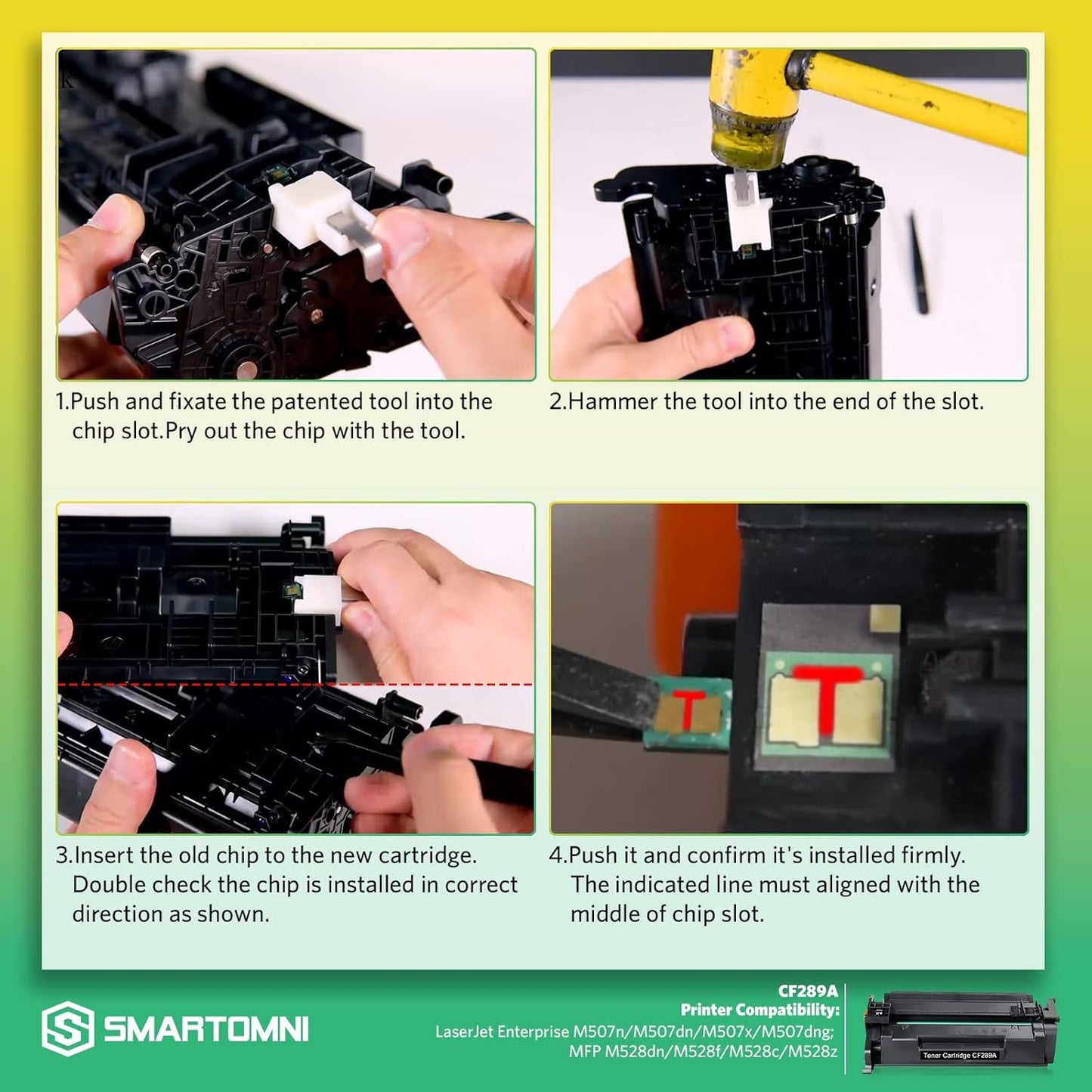 58A CF258A Compatible No-Chip Toner Cartridge Replacement for HP CF258A 58A use for HP MFP M428dw M428fdn M428fdw M430 Pro M304 M404n M404dn M404dw M406 (2 Black)