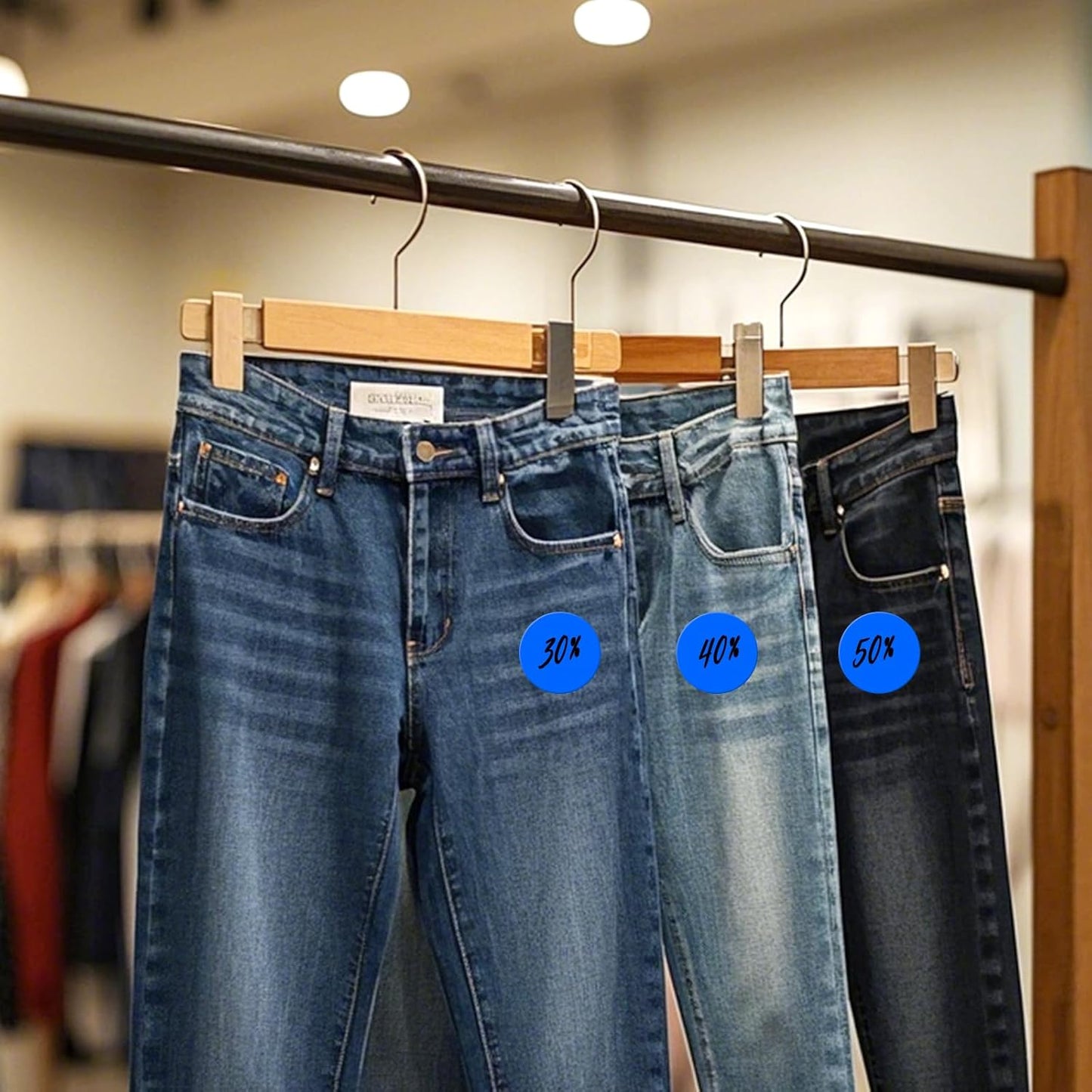 500 PCS Colored Dot Stickers 3 Inch Vinyl Blue Circle Labels Removable Waterproof Color Coding Round Floor Sticker for Inventory School Marking Organization