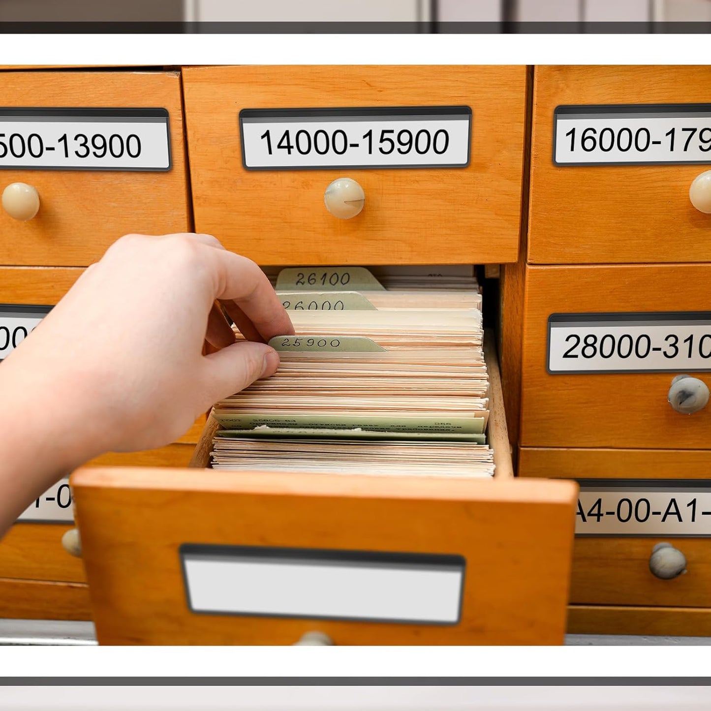 30 Pcs Magnetic Label Holders Pallet Rack 4.3 x 1.2 Inch Clear Business Card Holders with Magnet File Cabinet Labels Magnet for Metal Shelf Whiteboard Bins Office Gift(Black)