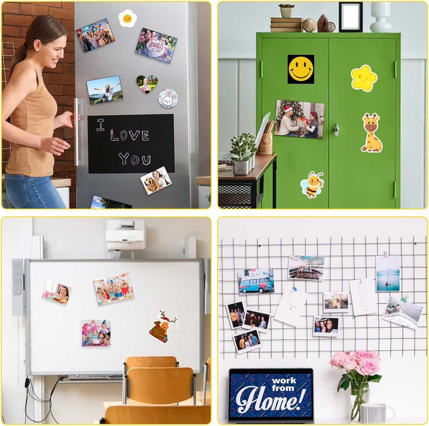 DIYMAG Printable Magnetic Sheets, 8.3" x 11.7" 8Pcs Flexible Magnet Sheet Matte Paper for Inkjet Printer, Photo Magnetics for DIY Crafts