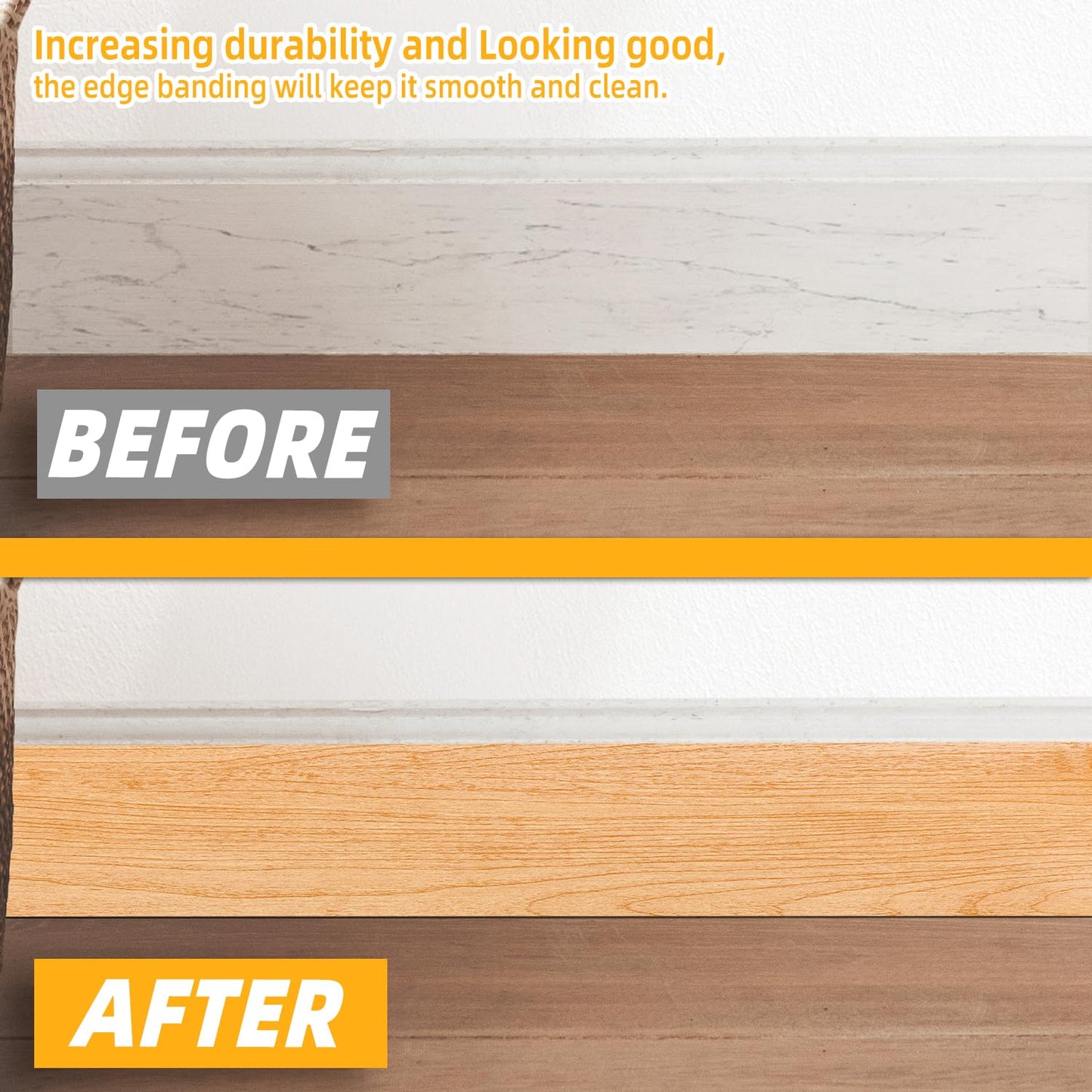 GSCIT Club Wood Grain Repair Tape, 2.4 inch X 15ft Self Adhesive Maple Grain Repair Patch for Tables, Chairs, Baseboards, Doors, Windows, Floors, Handicraft DIY.