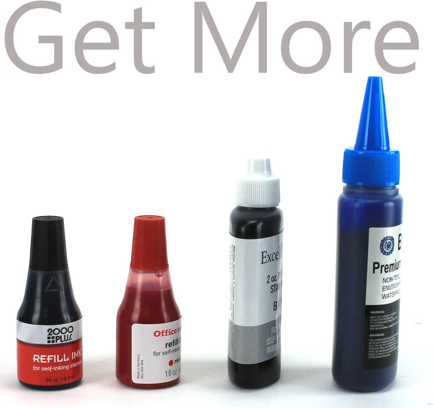 3X Blue Stamp Ink Refill by BCH - Premium Grade