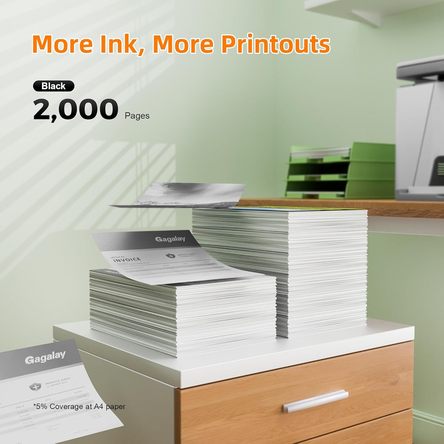 952XL Ink Cartridges Combo Pack (4-Pack) | Works with OfficeJet 8702 8710 Pro 7740, 8210, 8700 Series Replacement for HP 952XL Ink Cartridges Combo Pack HP952 952 XL Black Cyan Magenta Yellow| N9K28AN