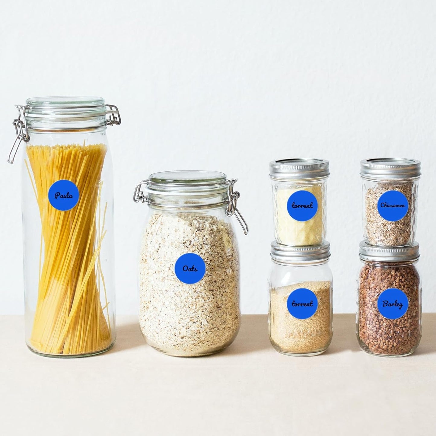 Blue Dot Stickers 2 Inches Round Sticker, Circle Colored Labels Color Coding Labels for Office Classroom Toddlers Activity 80 Pieces