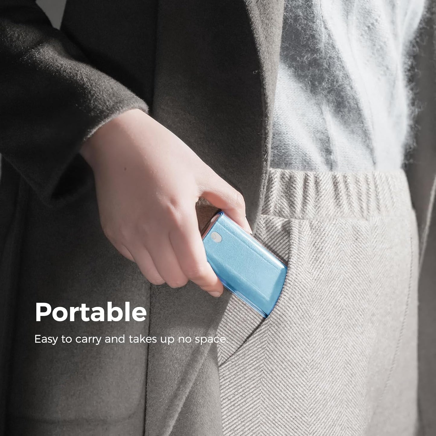 CLICK CLEAN Touchscreen Mist Cleaner, Screen Cleaner, All in One Screen Cleaner Spray with Microfiber and Phone Stand for All Phones, Laptop and Tablet Screens (Light Blue)