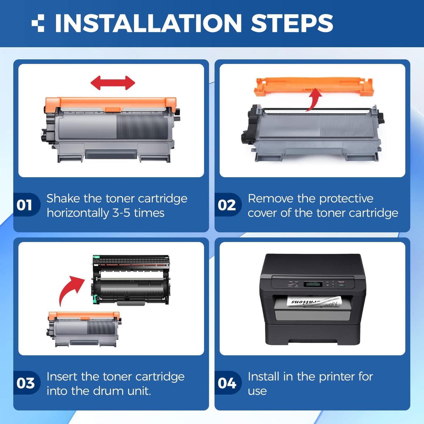 DR420 Drum Unit(Not Toner)Replacement Compatible for Brother DR420 DR-420 Imaging Drum HL-2270DW HL-2280DW HL-2230 MFC-7360N MFC-7860DW DCP-7065DN Intellifax 2840 2940 MFC-7240 HL-2240D Printer 2-Pack