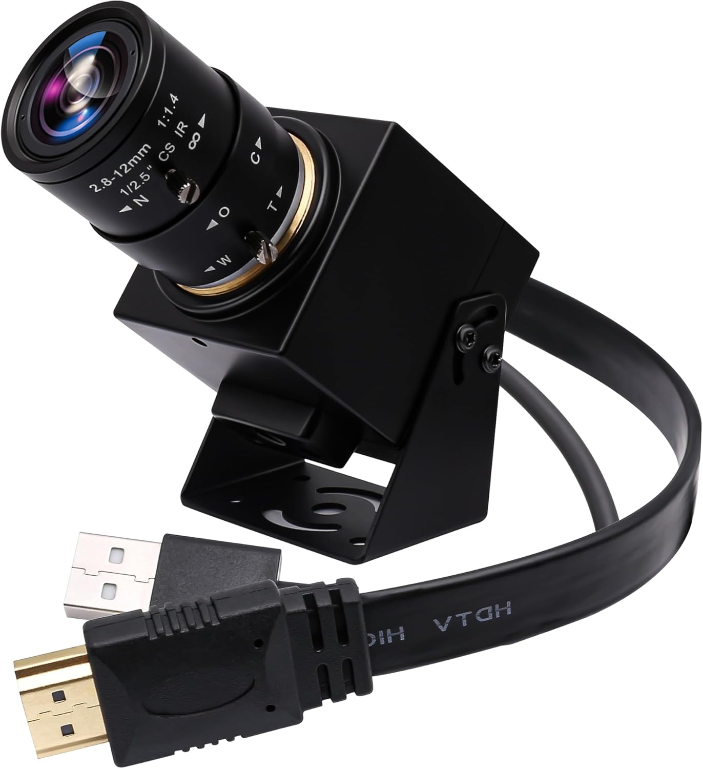 ELP 4K HDMI USB Camera - 2.8-12mm 4X Zoom Webcam With Manual Adjustment for Computer, TV, Projector, Monitor