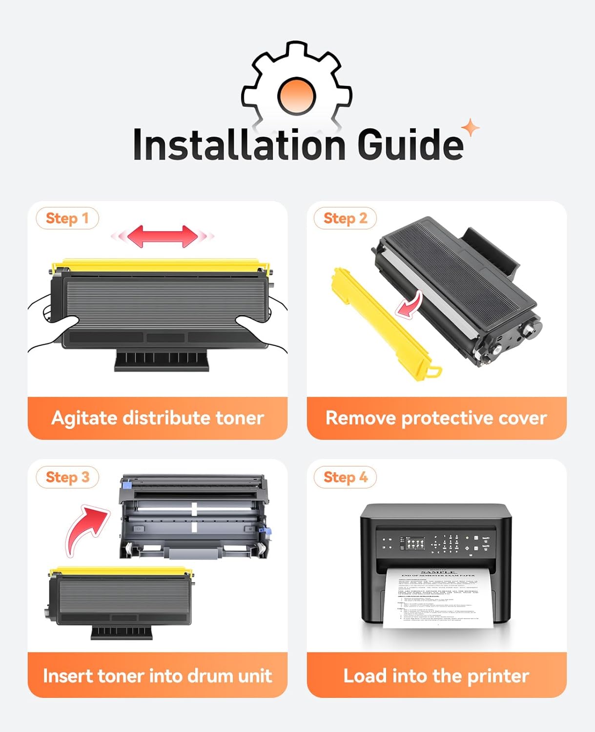DR520 Drum Unit(Not Toner)Compatible for Brother DR-520 Imaging Drum HL-5370DW HL-5340D DCP-8060 DCP-8065DN 8085DN 8080DN HL-5240 5340D 5350DN 5370DW HL-5250DN MFC-8660DN 8480DN 8680DN 8690DW Printer